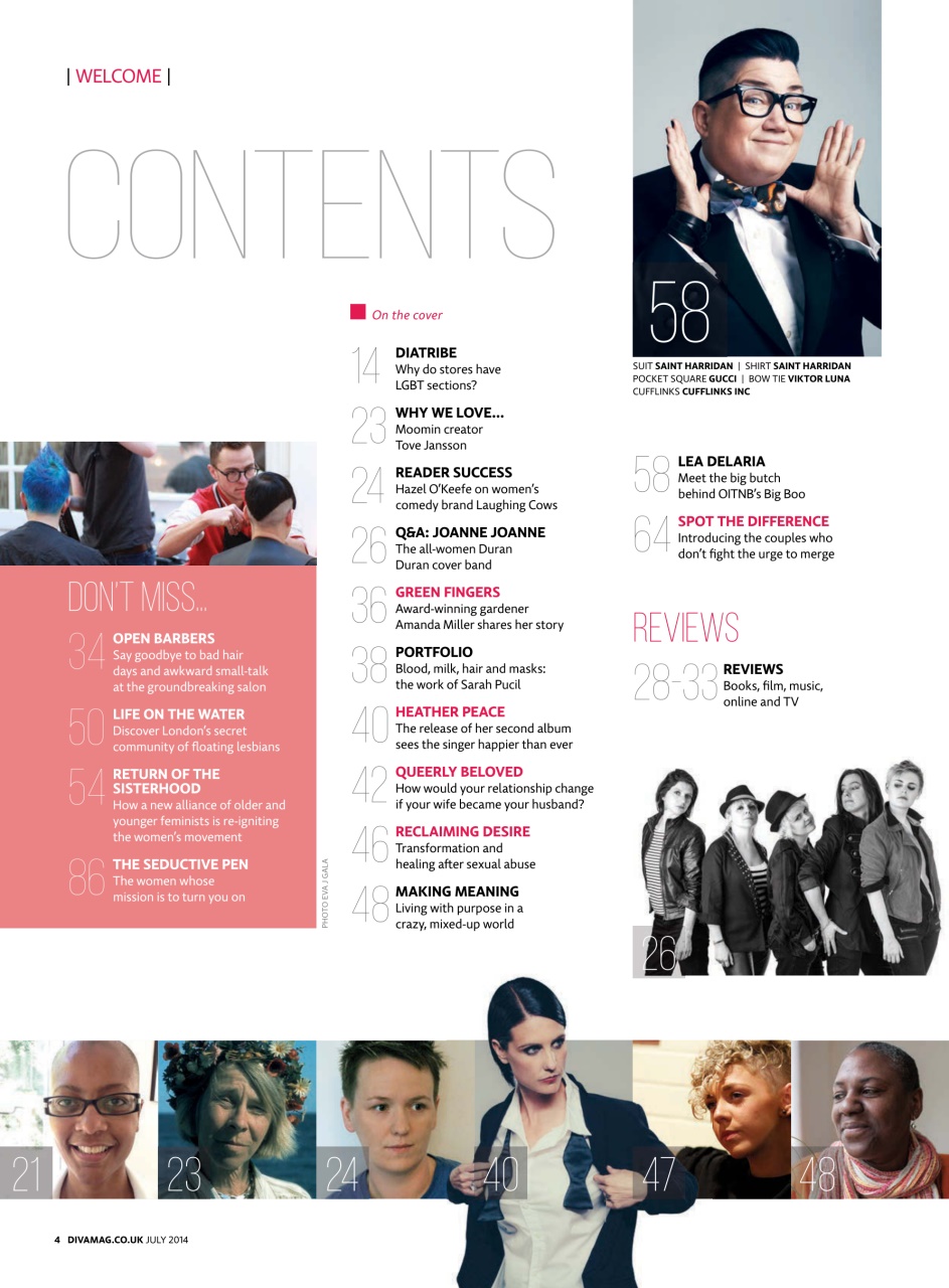 DIVA Magazine Preview Pages