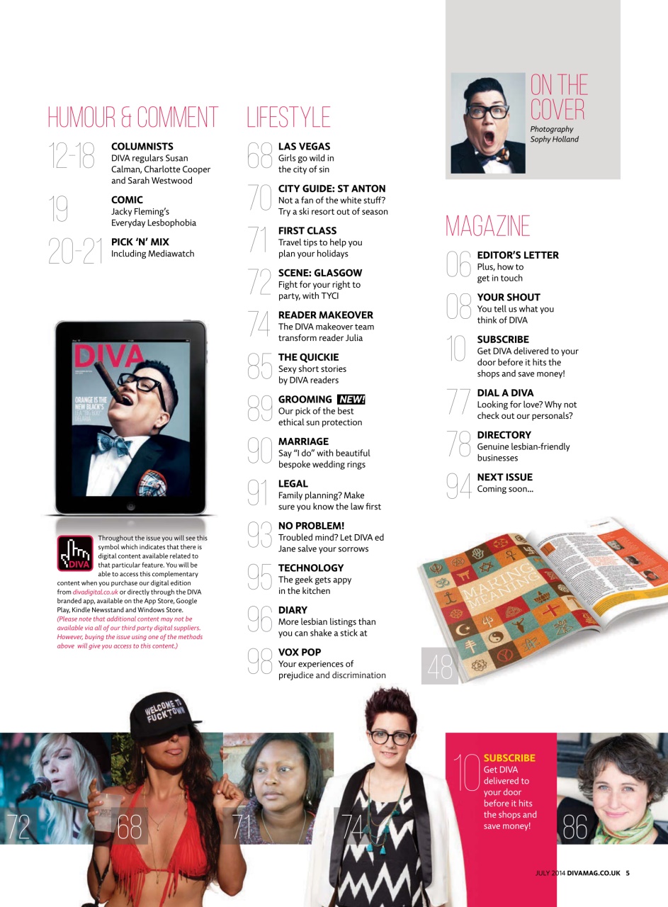 DIVA Magazine Preview Pages