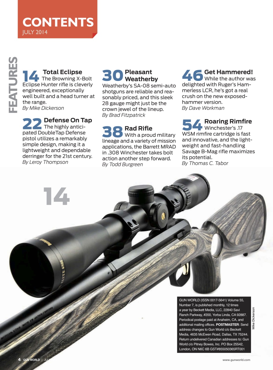 Gun World Preview Pages