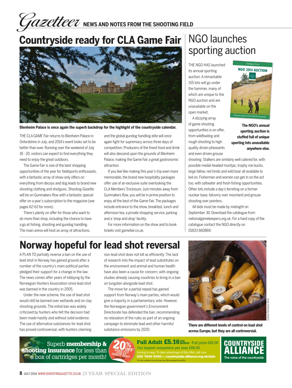 Shooting Gazette Preview Pages