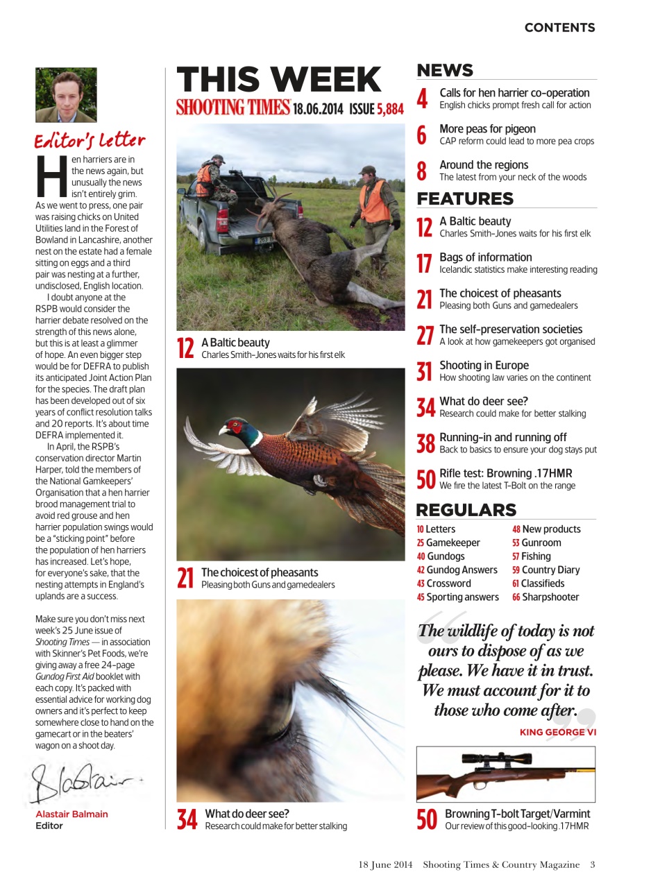 Shooting Times & Country Preview Pages