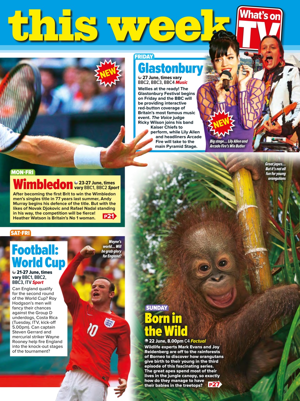 What's on TV Preview Pages