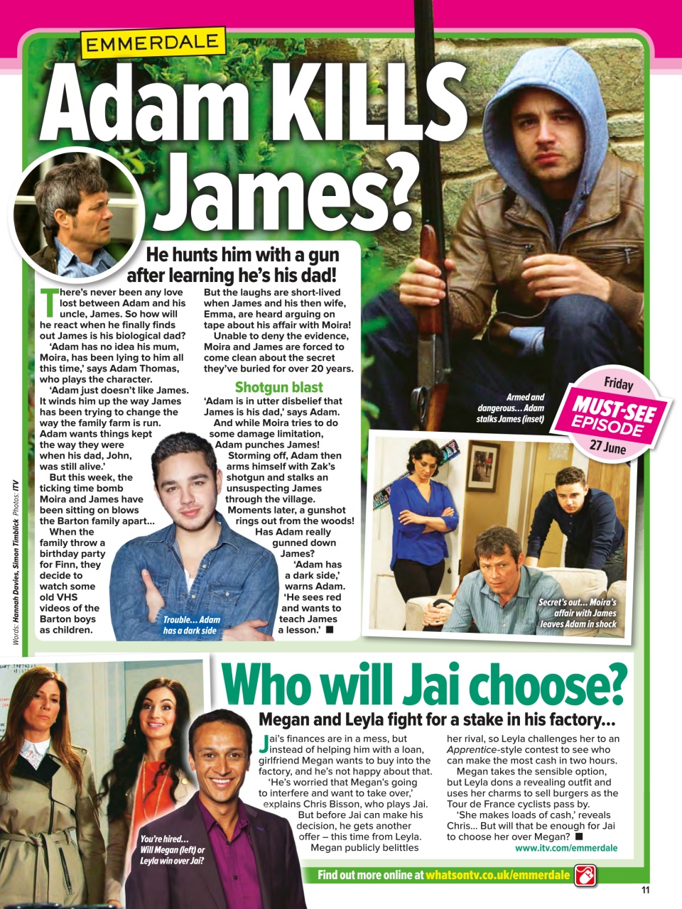 What's on TV Preview Pages