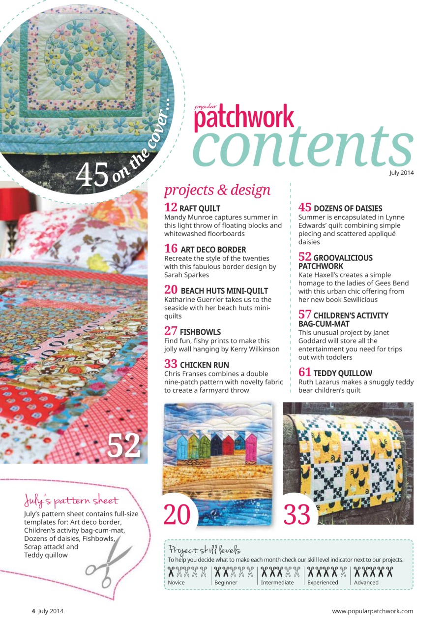 Popular Patchwork Magazine Preview Pages