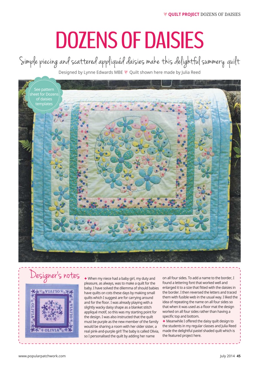 Popular Patchwork Magazine Preview Pages