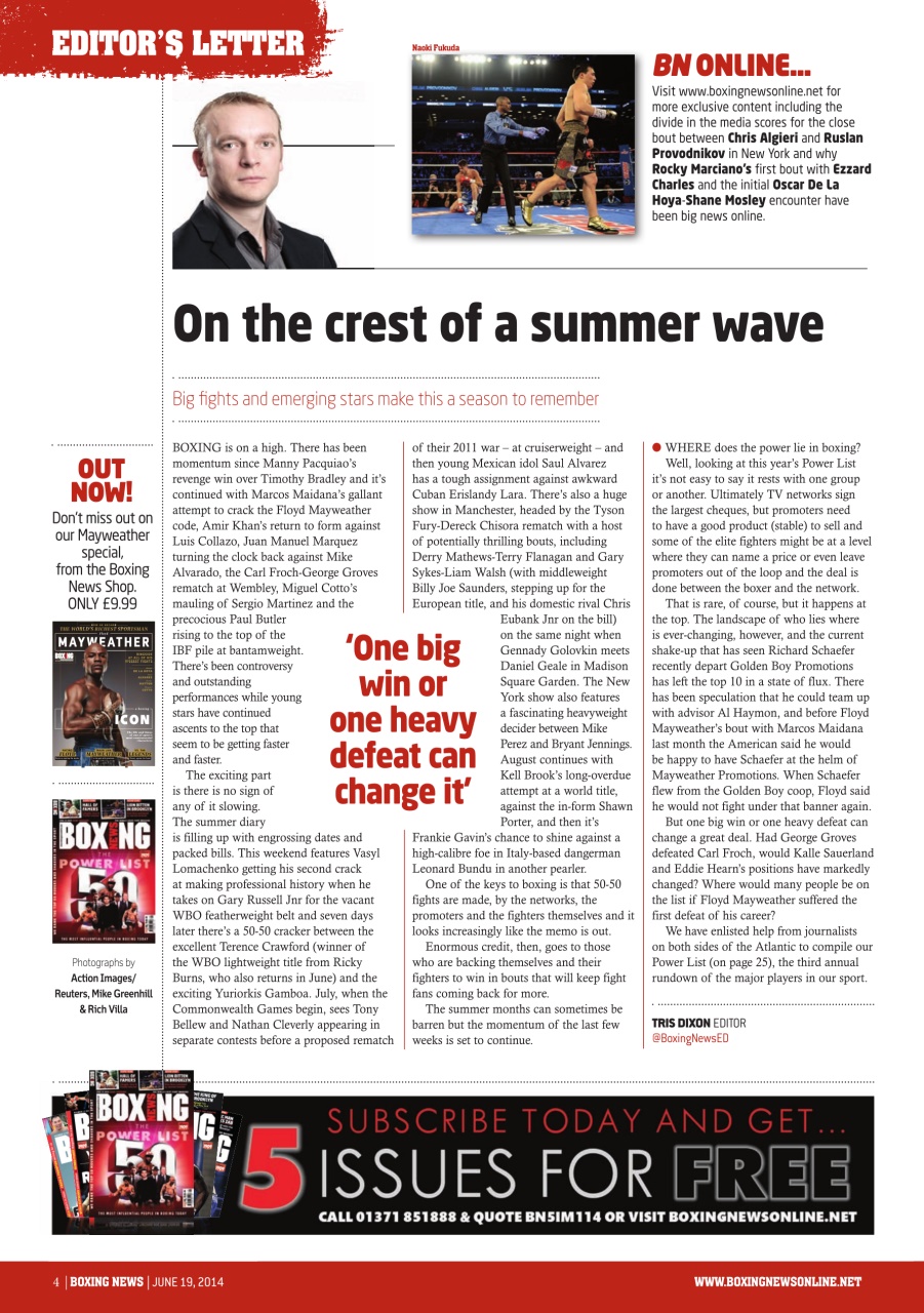 Boxing News Preview Pages