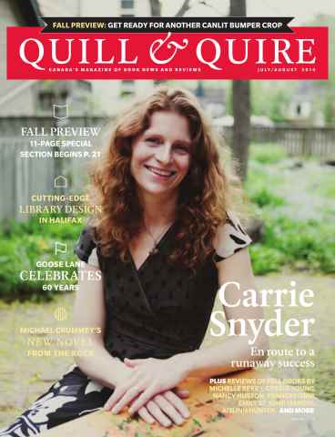 Quill & Quire issue JULY AUGUST 2014
