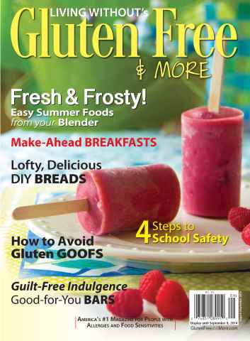 Gluten Free & More issue Aug/Sept 2014