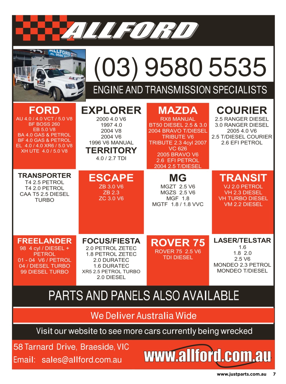 JUST PARTS Preview Pages