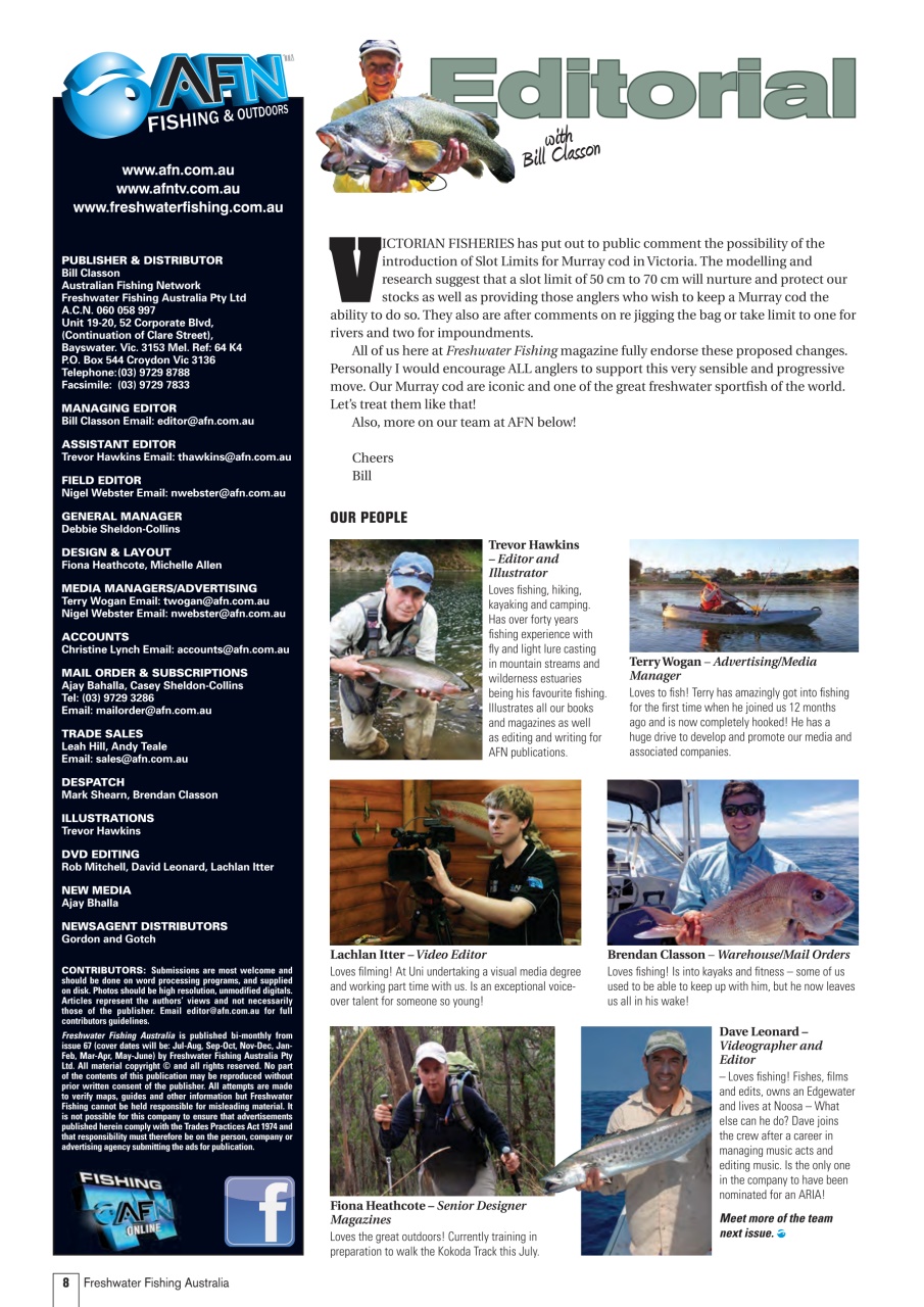 Freshwater Fishing Australia Preview Pages