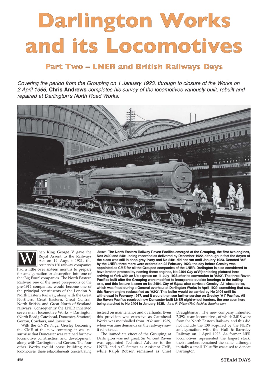 Steam Days Preview Pages