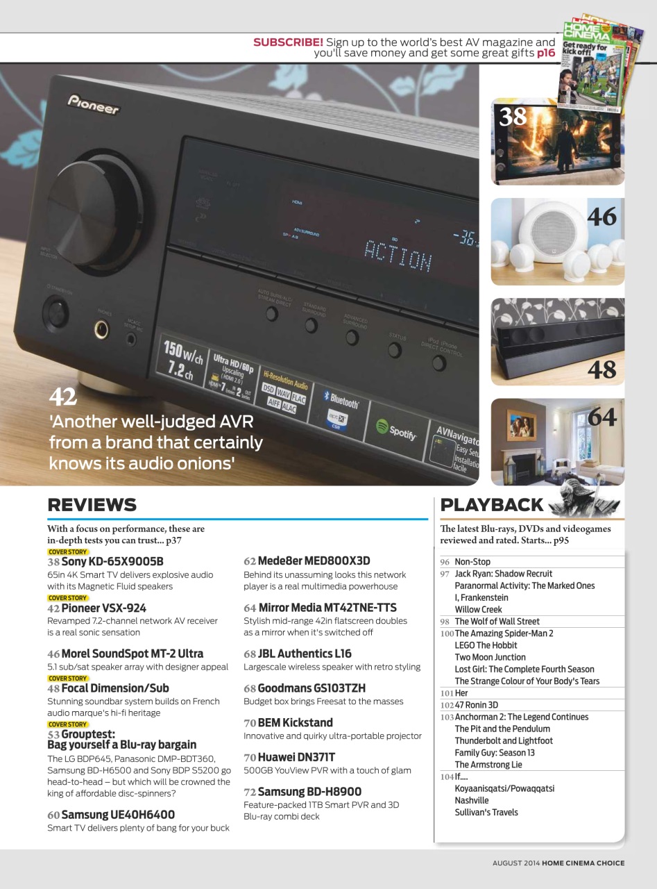 Home Cinema Choice Preview Pages