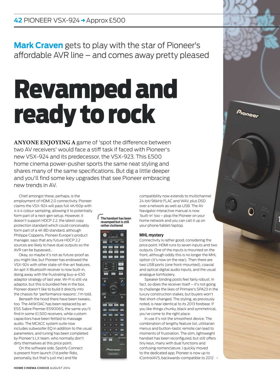 Home Cinema Choice Preview Pages