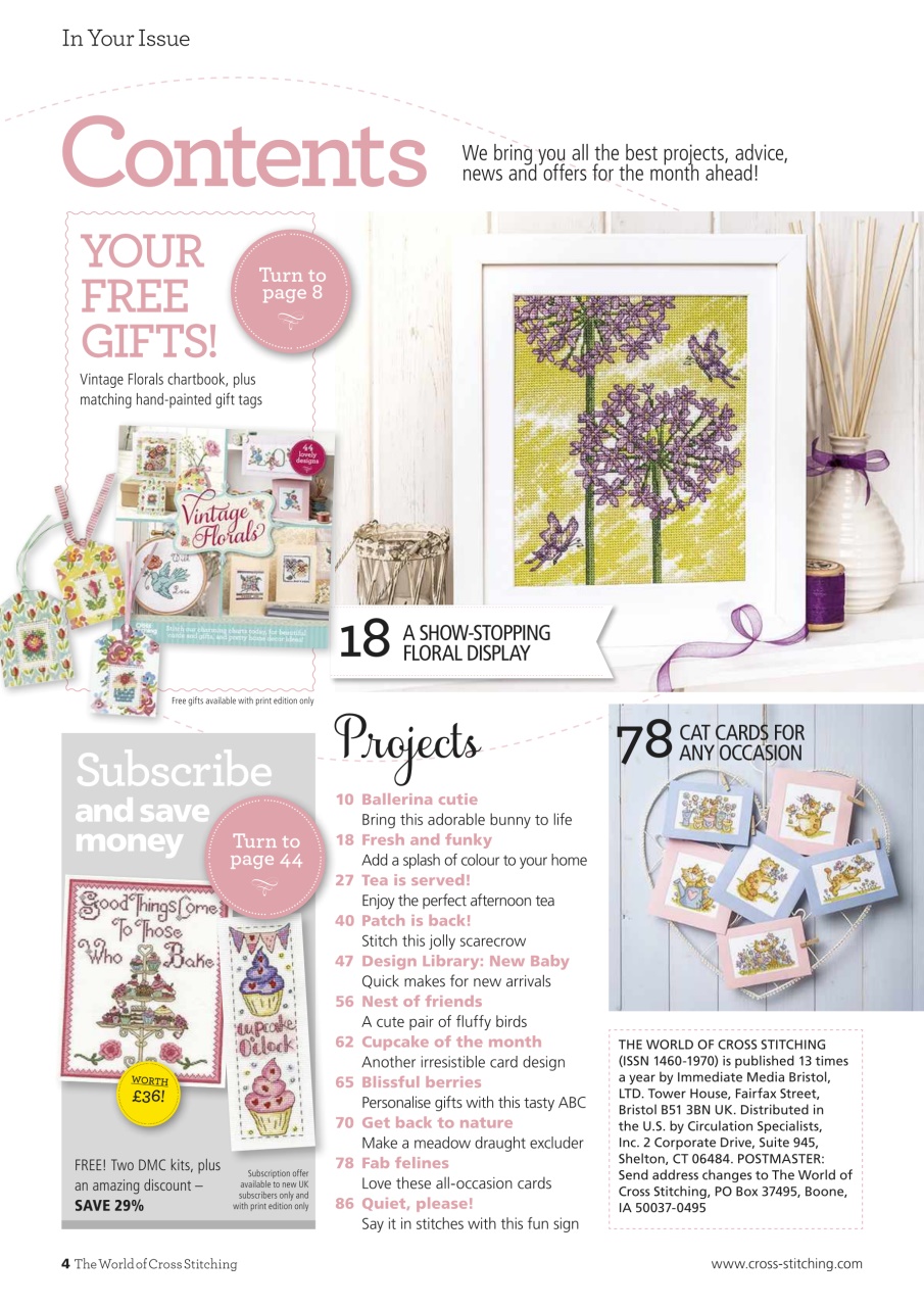 The World of Cross Stitching Preview Pages