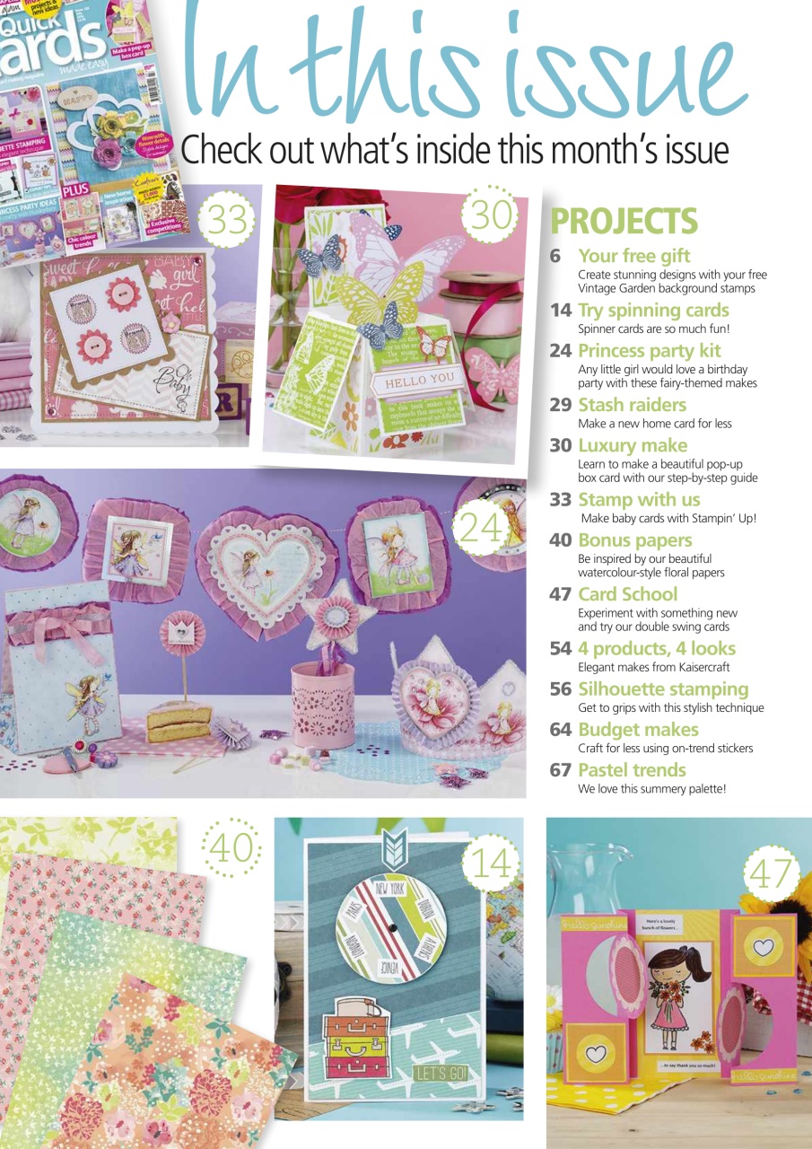 Quick Cards Made Easy Preview Pages