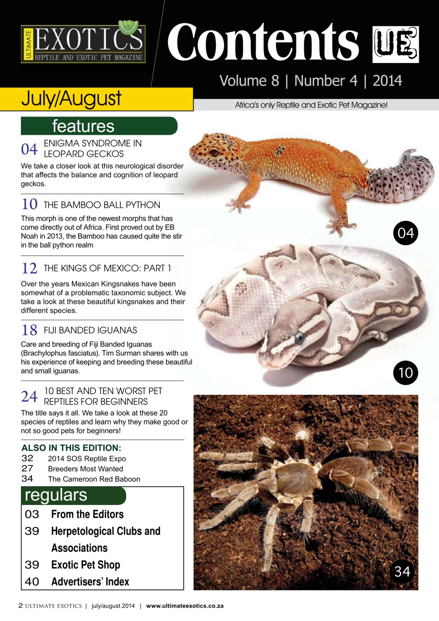 Ultimate Exotics Preview Pages