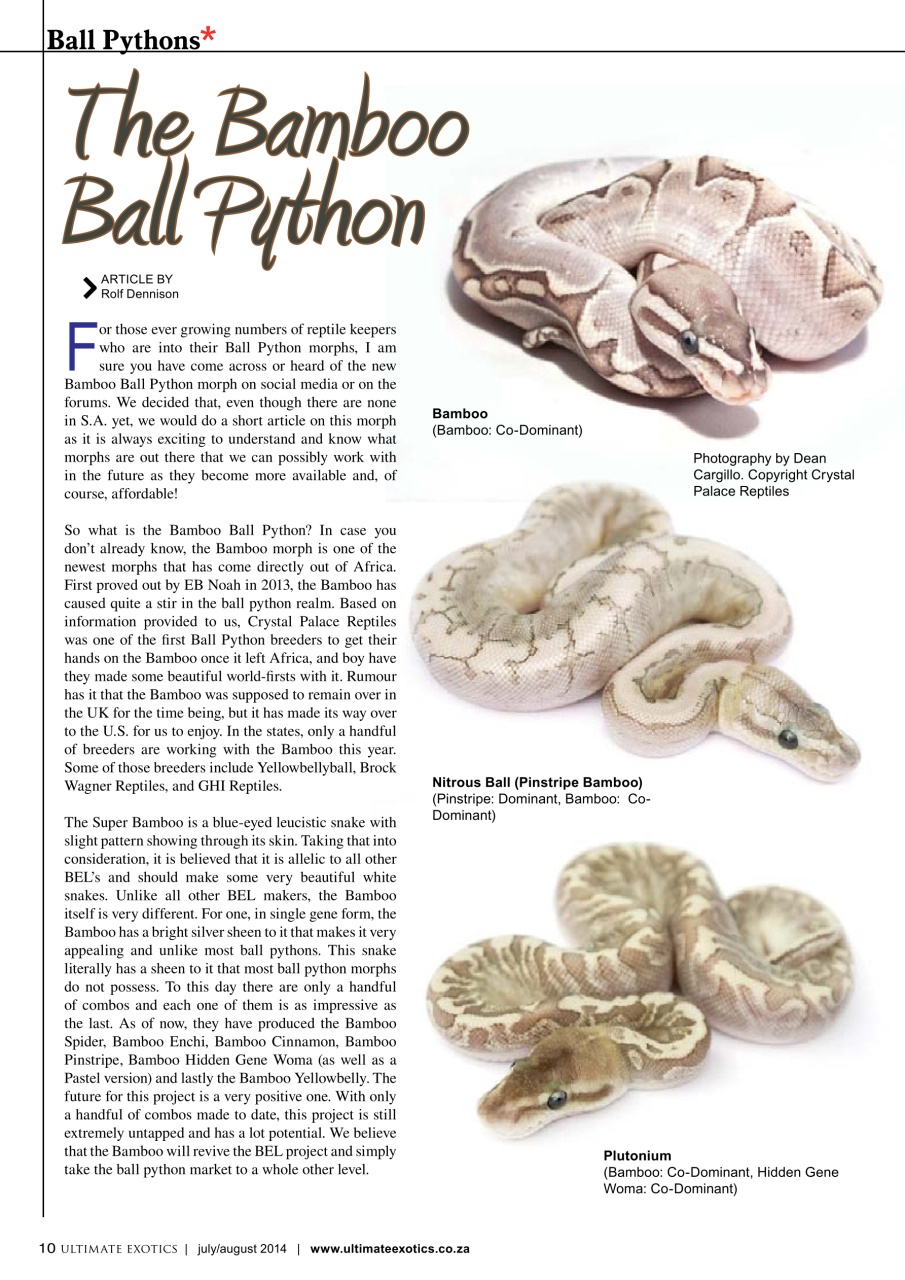 Ultimate Exotics Preview Pages