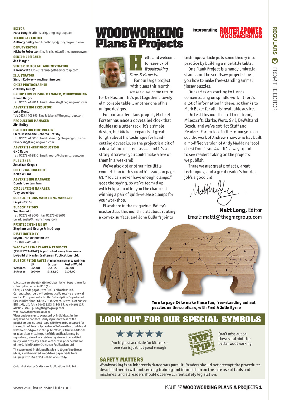Woodworking Crafts Magazine Preview Pages