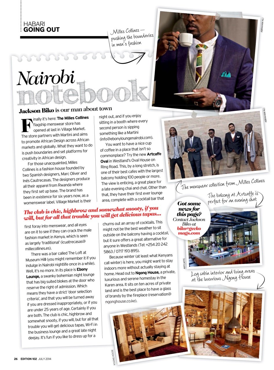 MSAFIRI – Kenya Airways Inflight Preview Pages