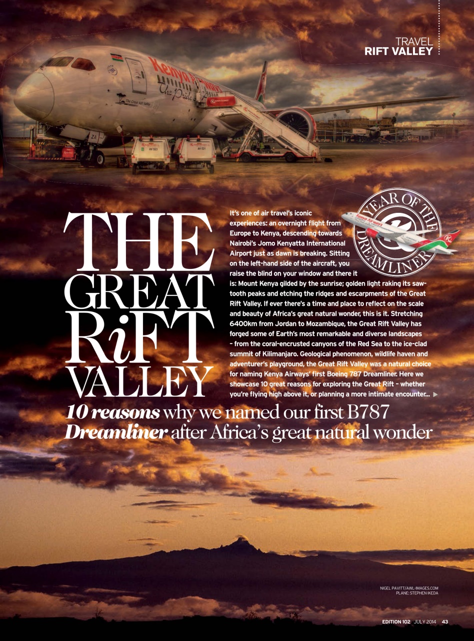 MSAFIRI – Kenya Airways Inflight Preview Pages