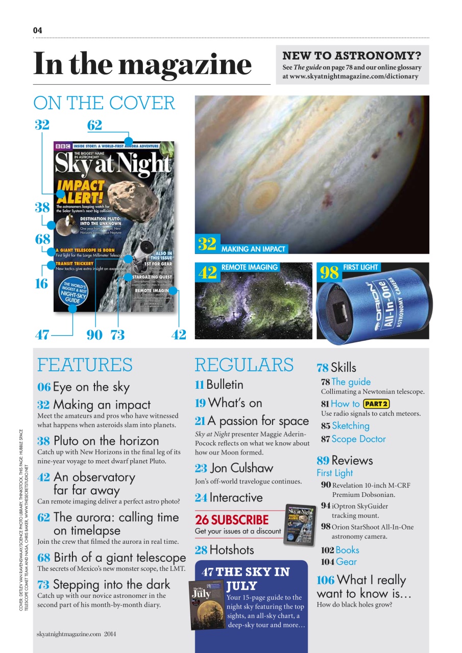 BBC Sky at Night Magazine Preview Pages