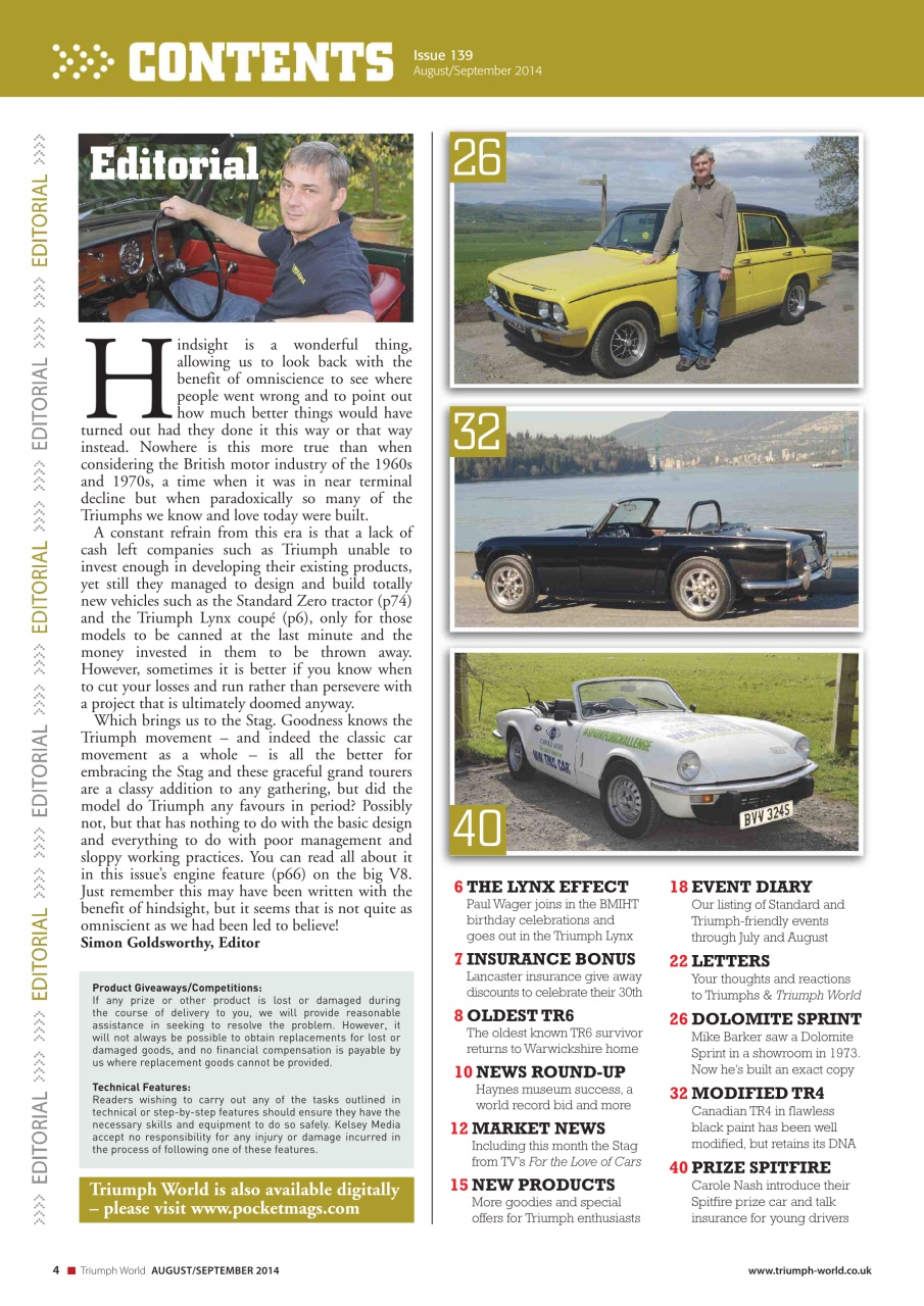 Triumph World Preview Pages