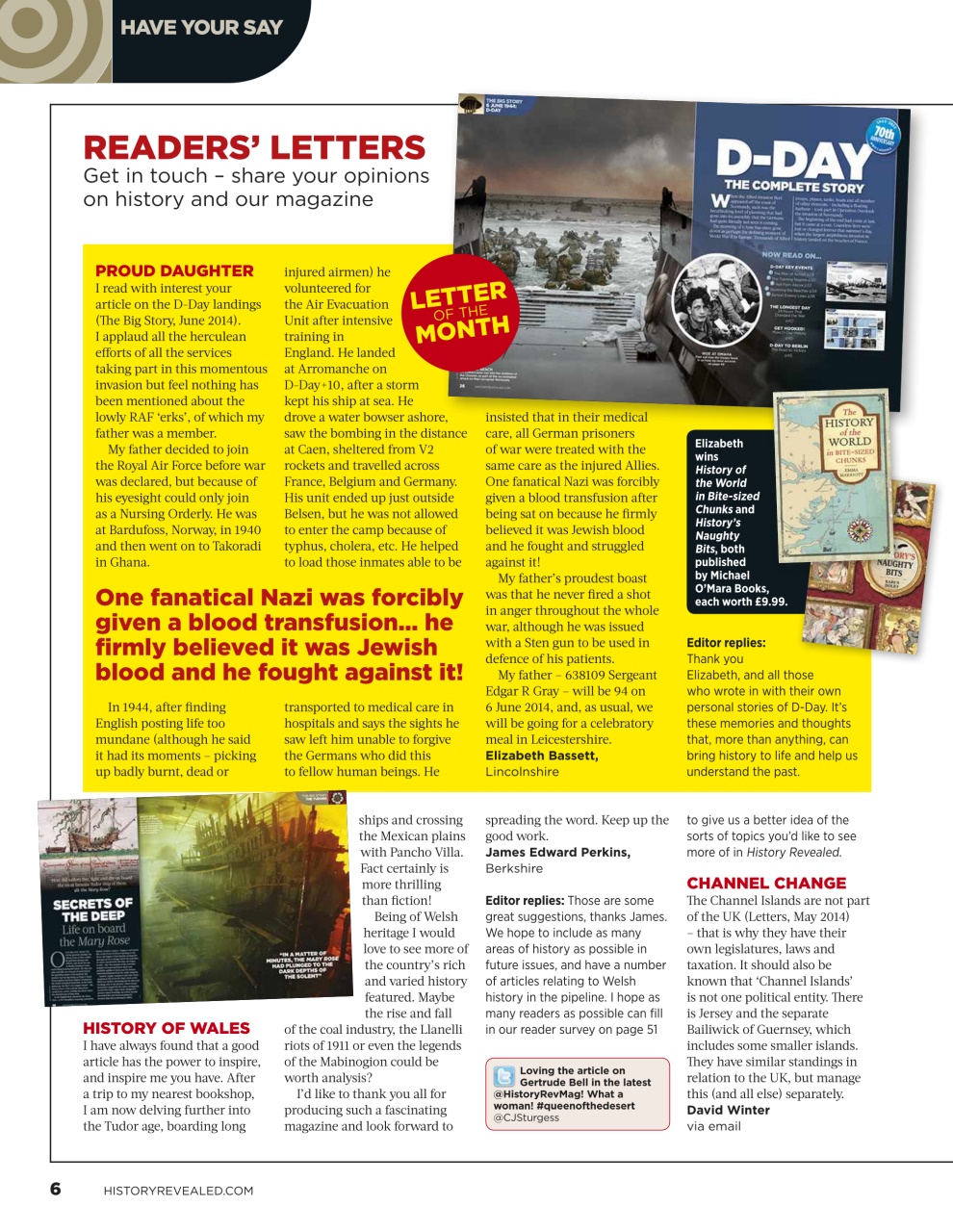 BBC History Revealed Magazine Preview Pages