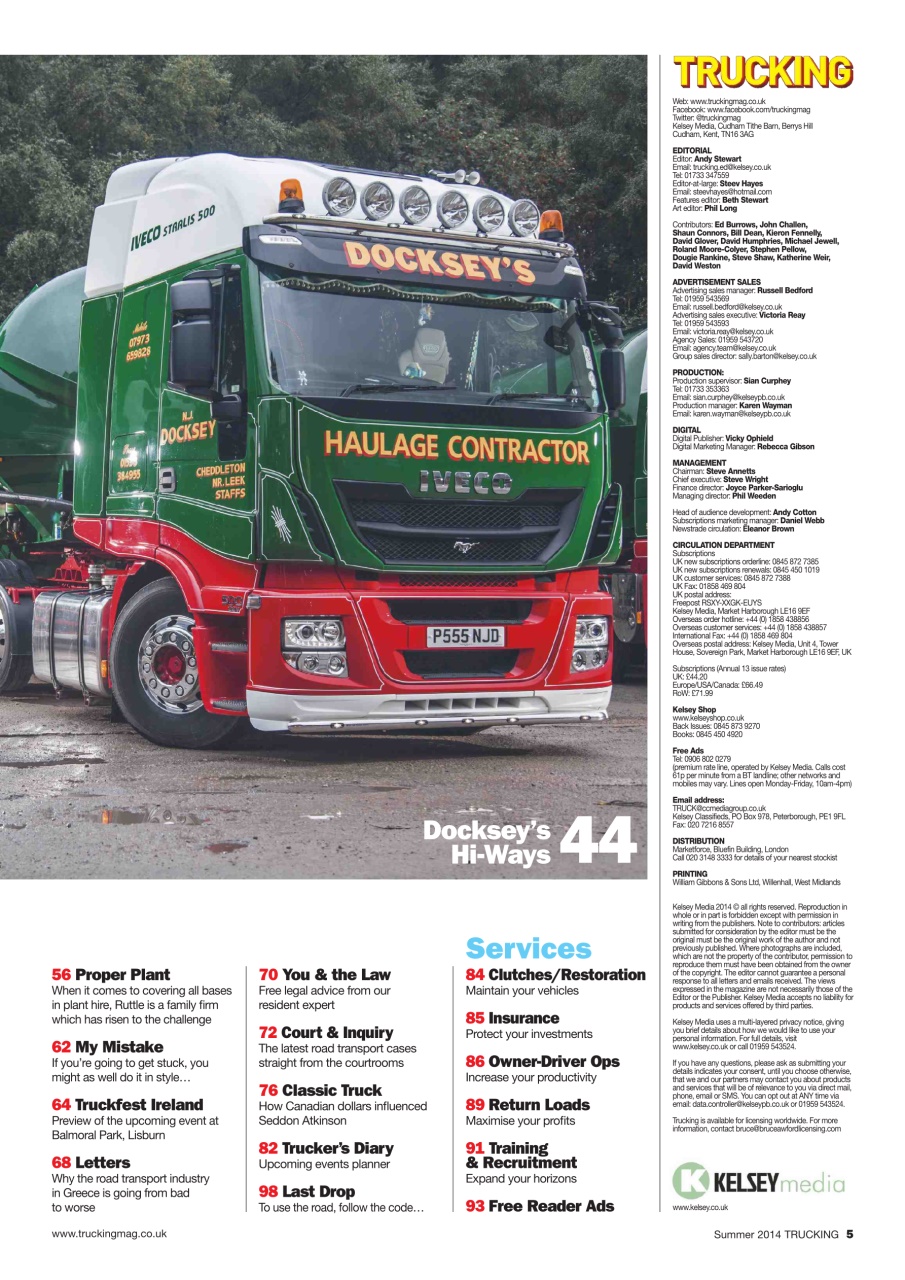 Trucking Magazine Preview Pages