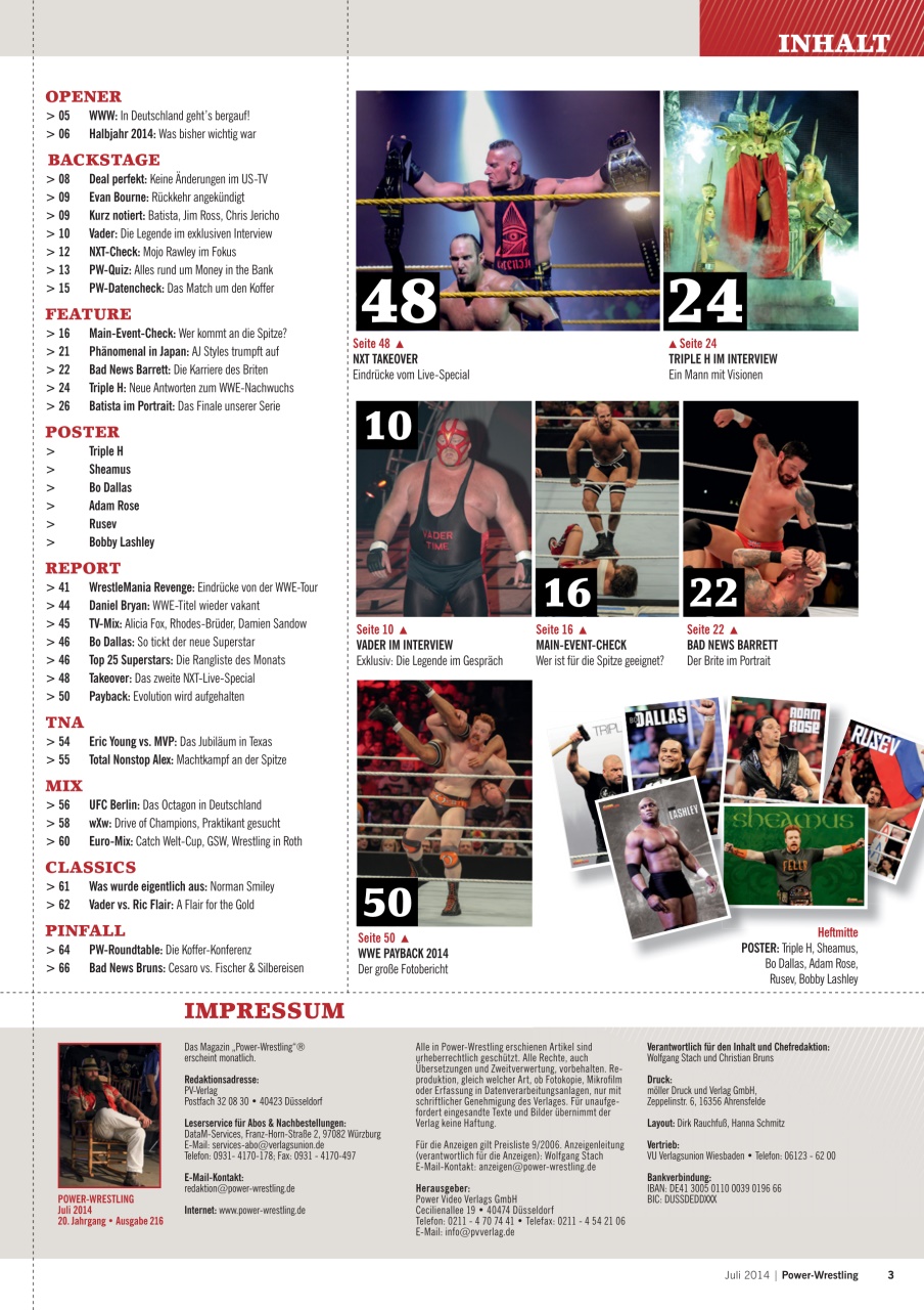 Power-Wrestling Preview Pages