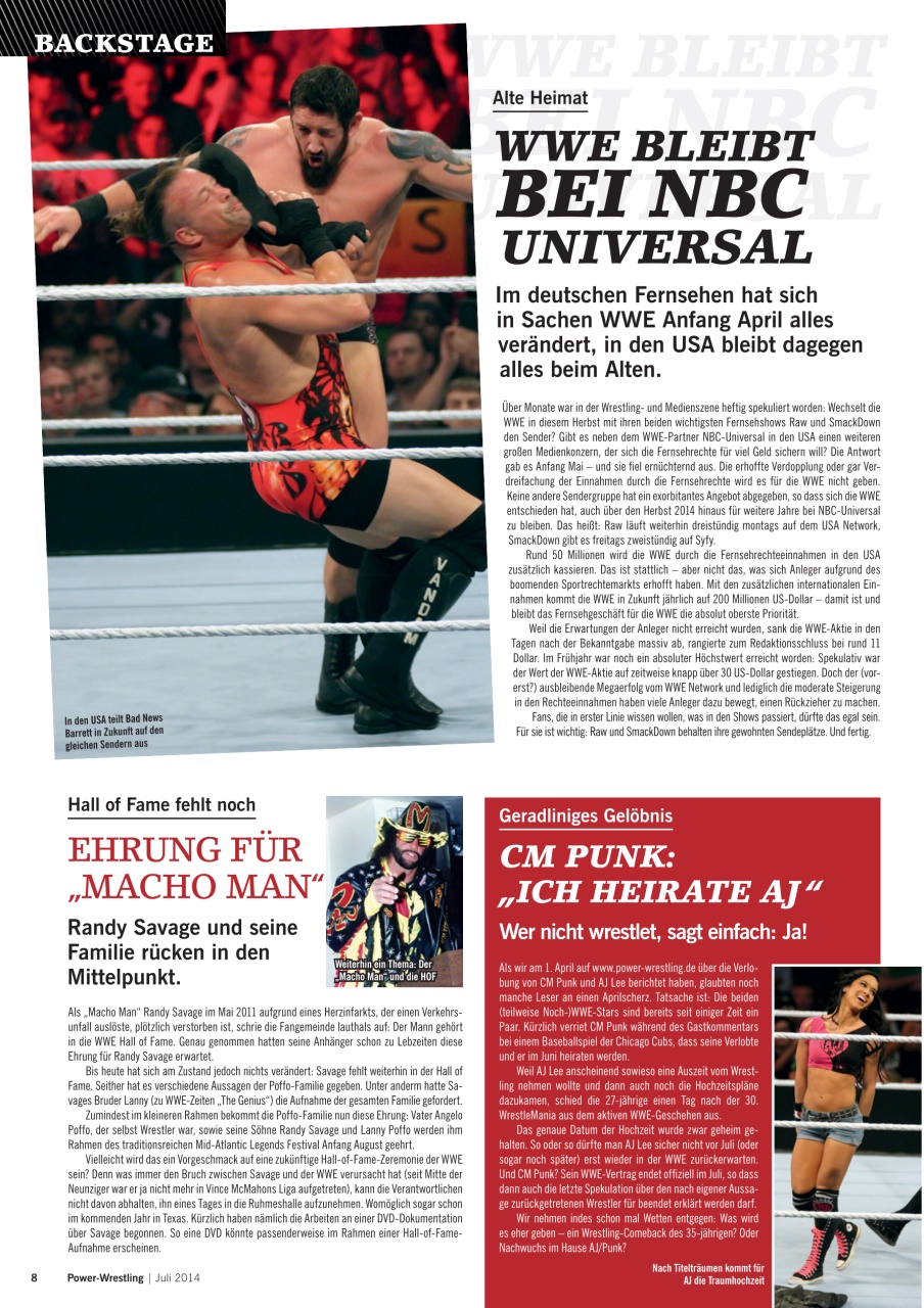 Power-Wrestling Preview Pages