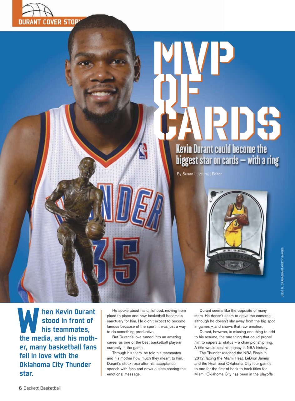 Beckett Basketball Magazine Preview Pages
