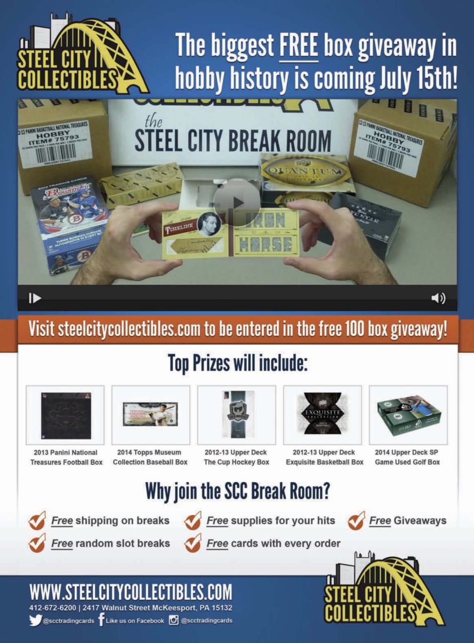 Sports Card Monthly Magazine Preview Pages
