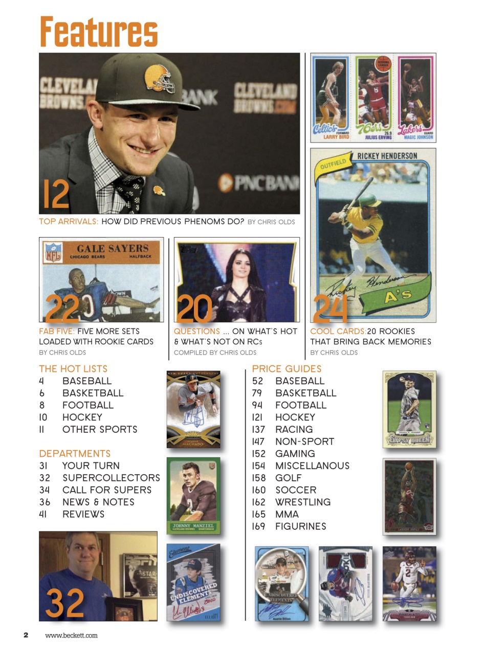 Sports Card Monthly Magazine Preview Pages