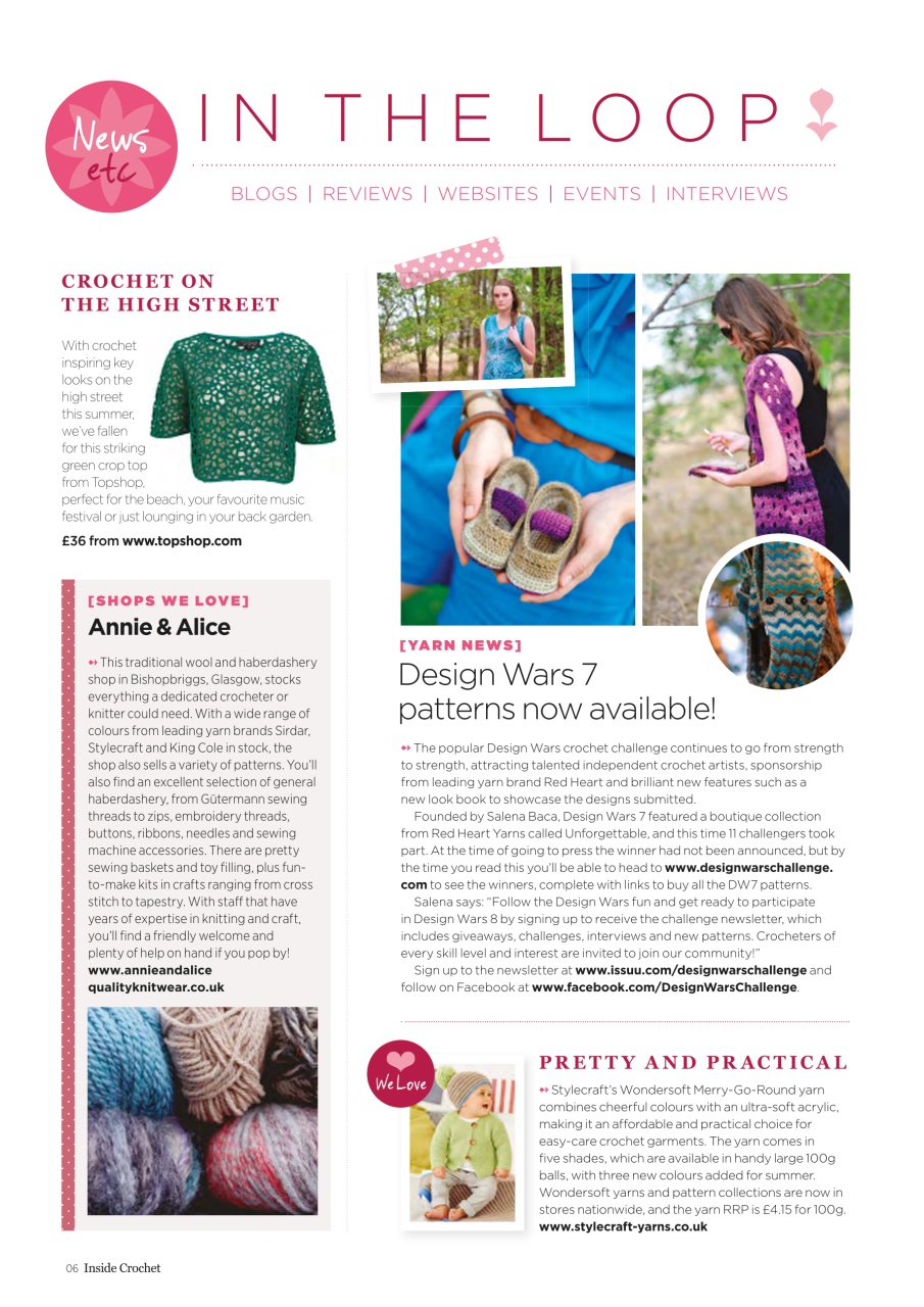 Inside Crochet Preview Pages
