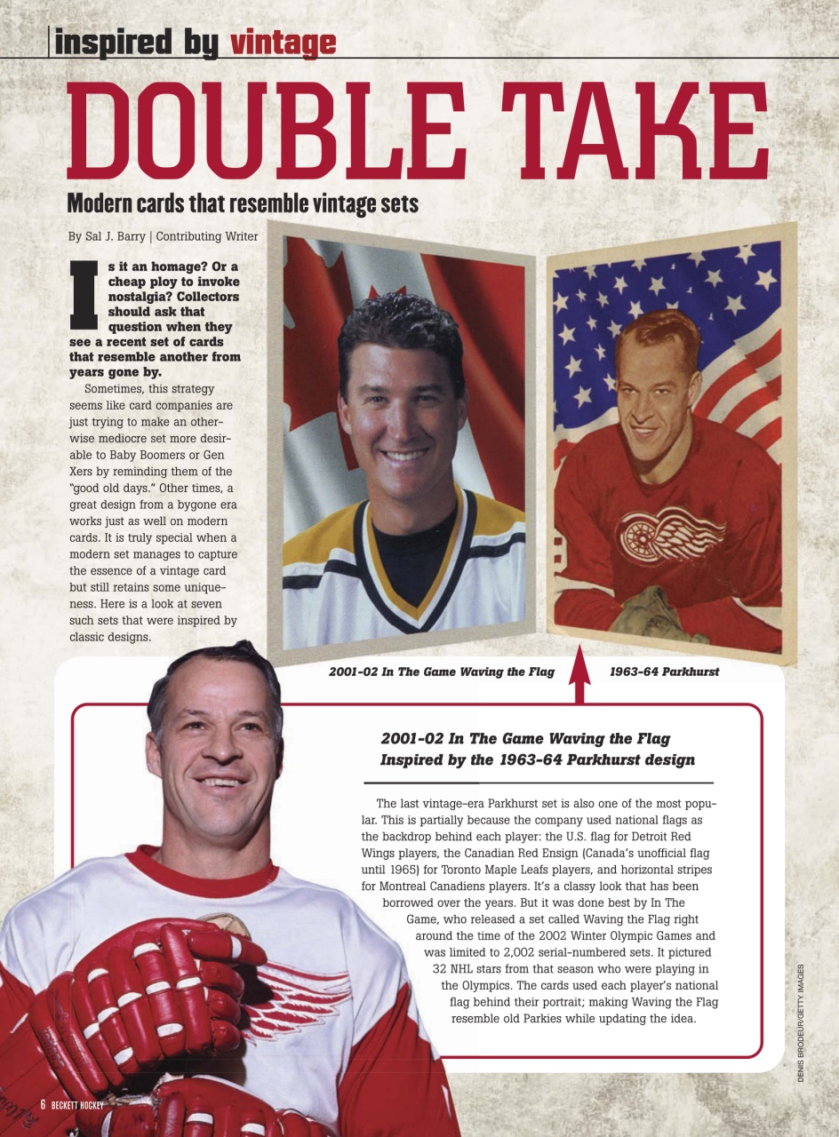 Beckett Hockey Magazine Preview Pages