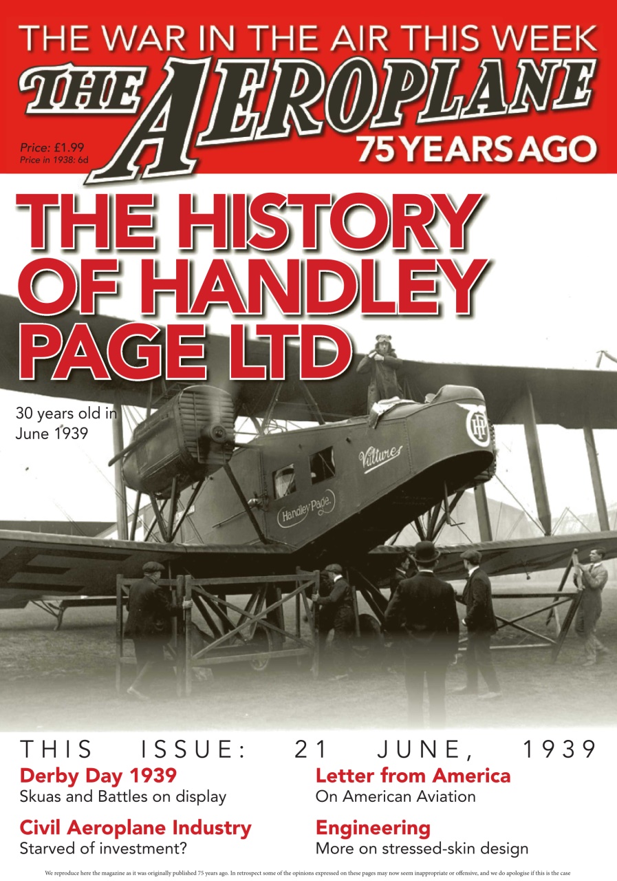 Aeroplane Weekly - The War in the Air 75 years ago Preview Pages