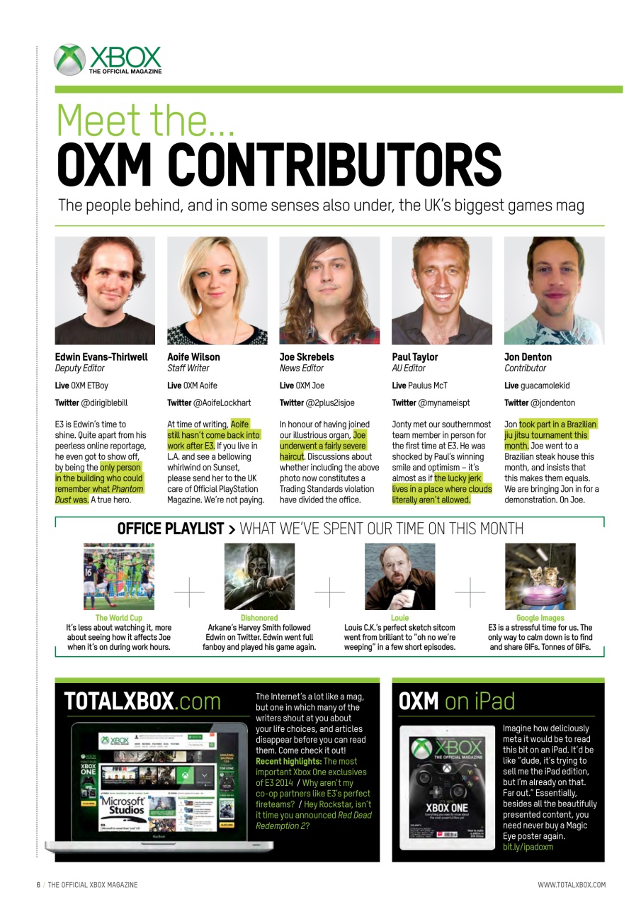 Official Xbox Magazine (UK Edition) Preview Pages