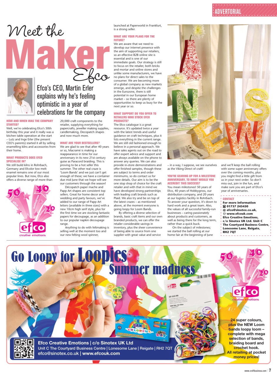 Craft Business Preview Pages