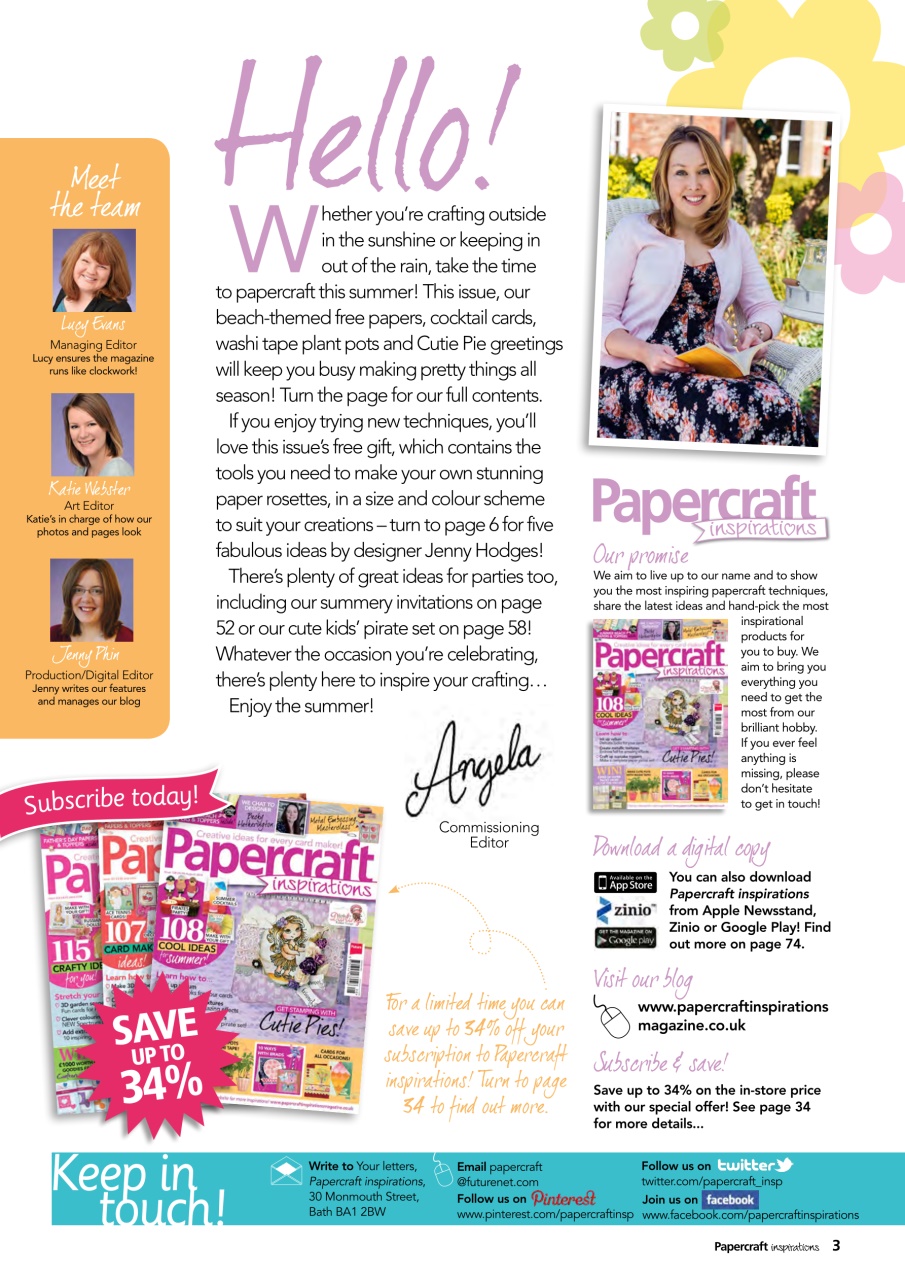 Papercraft Inspirations Preview Pages