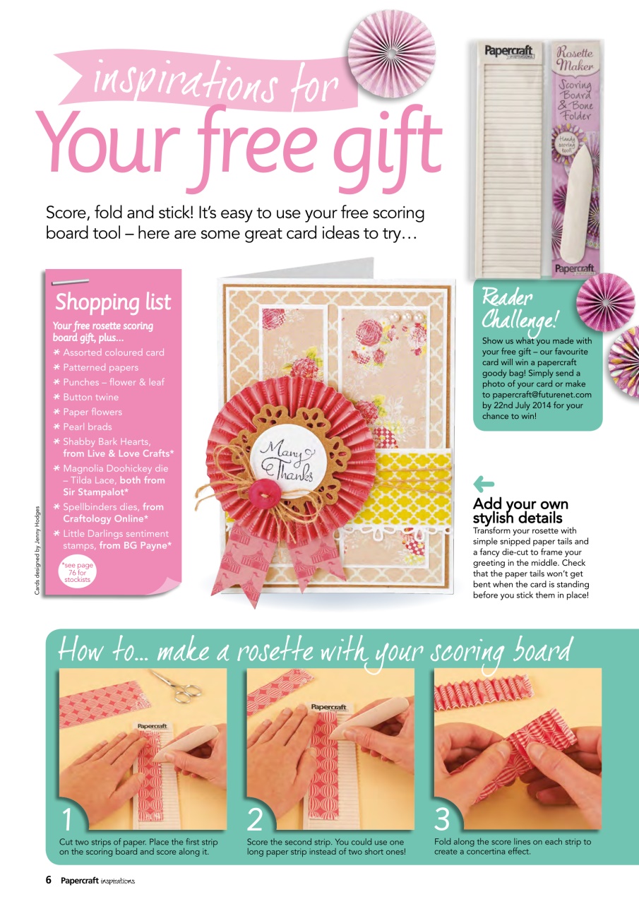 Papercraft Inspirations Preview Pages