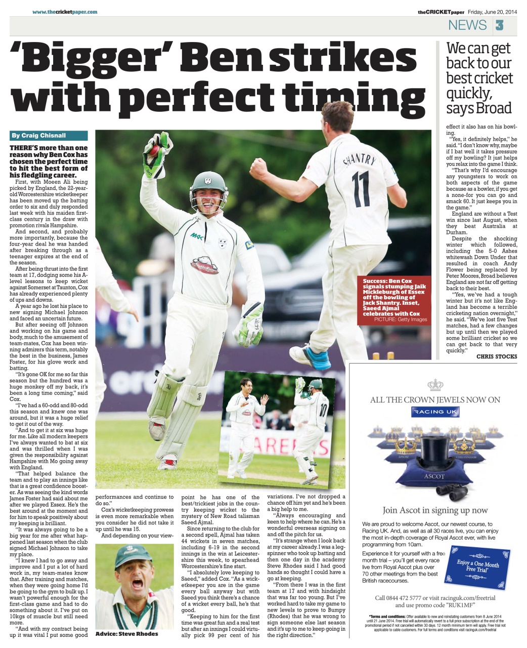 The Cricket Paper Preview Pages