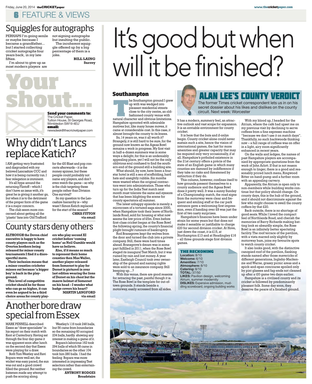 The Cricket Paper Preview Pages