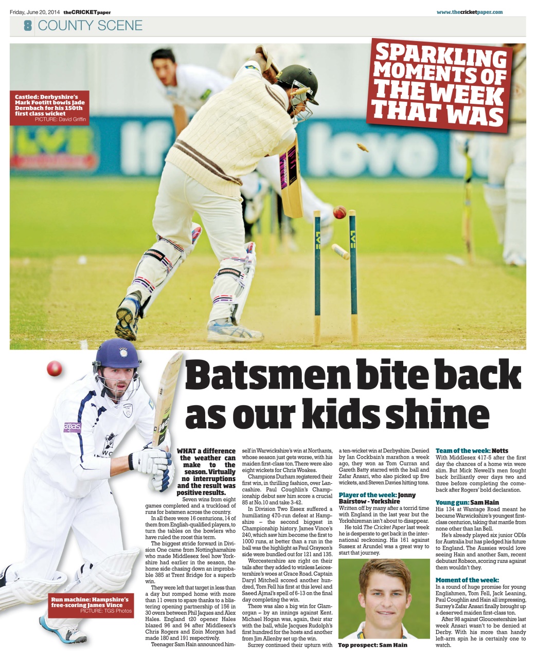 The Cricket Paper Preview Pages