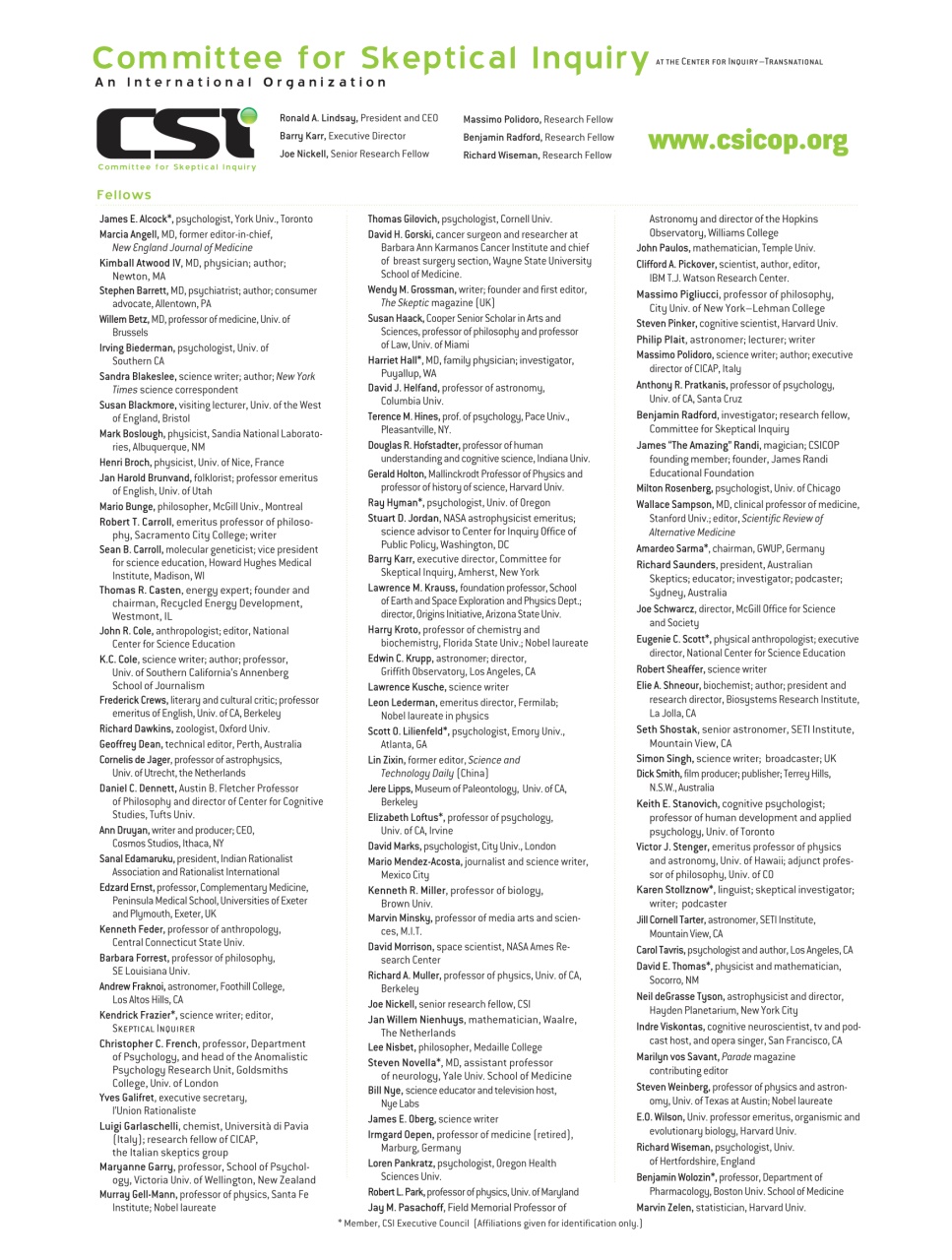 Skeptical Inquirer Preview Pages