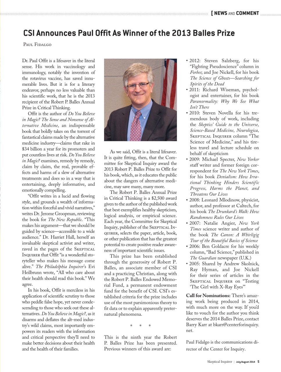 Skeptical Inquirer Preview Pages