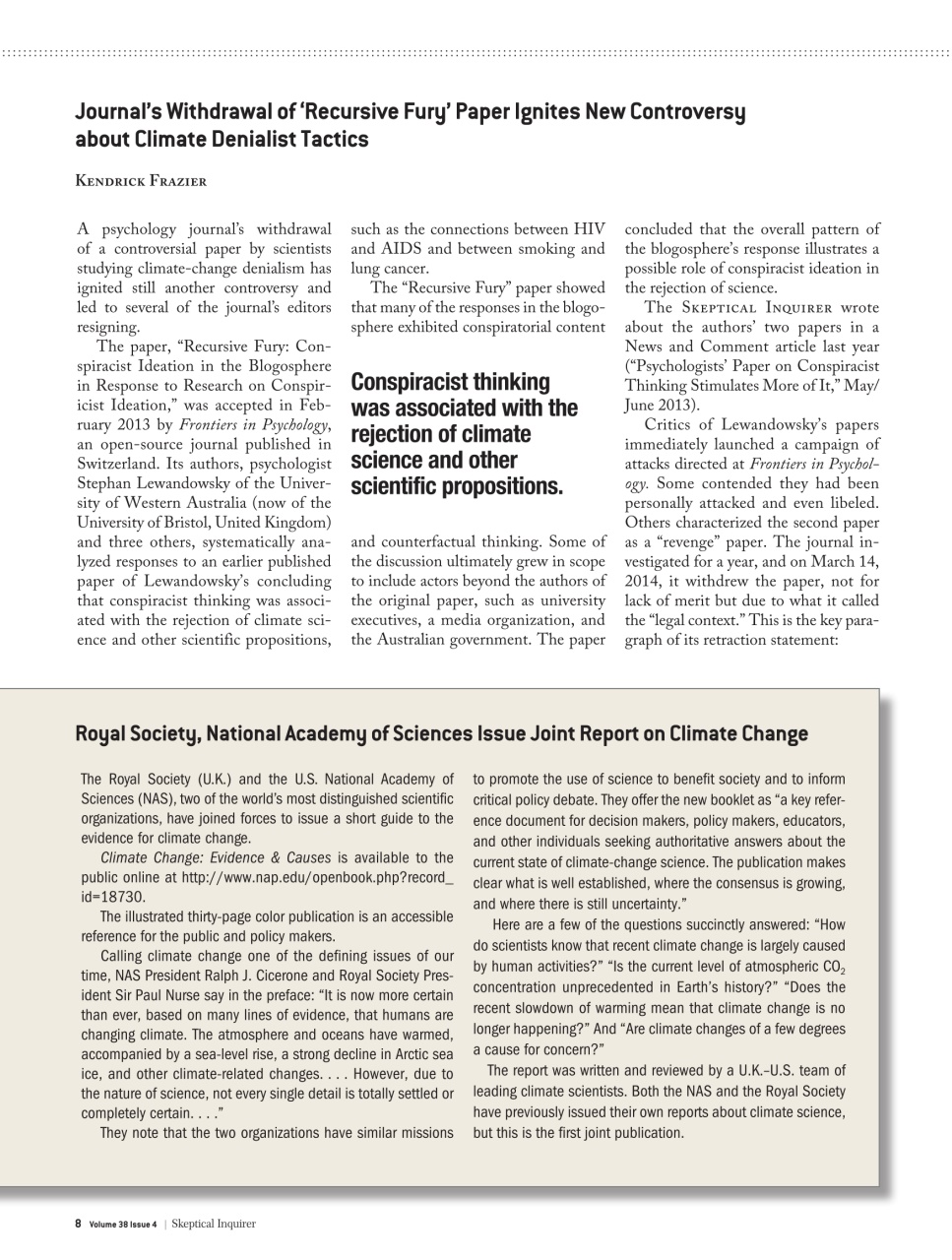 Skeptical Inquirer Preview Pages