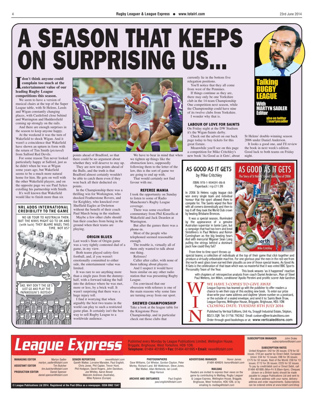 League Express Preview Pages