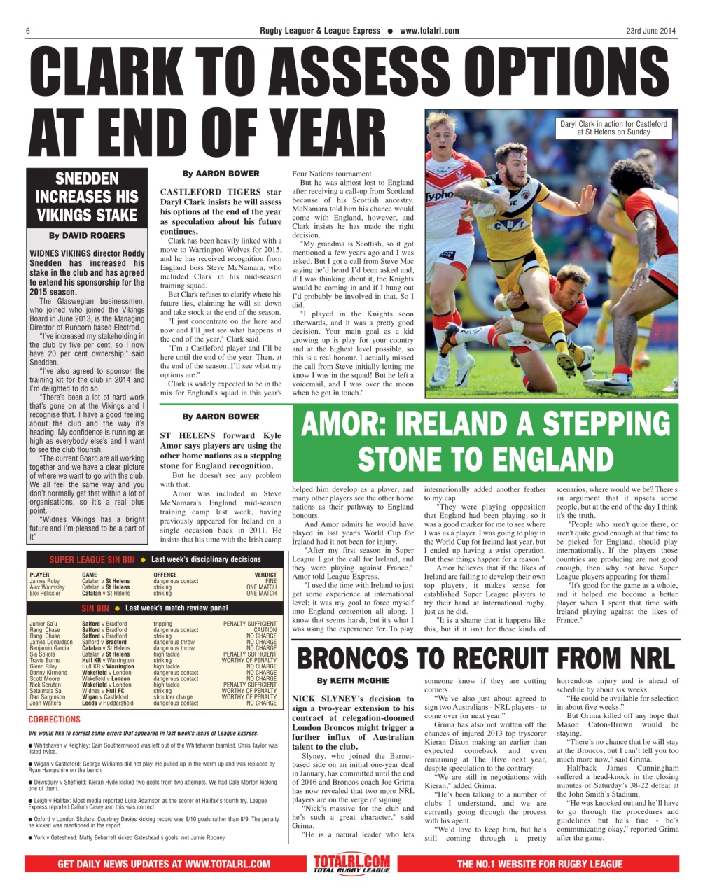 League Express Preview Pages