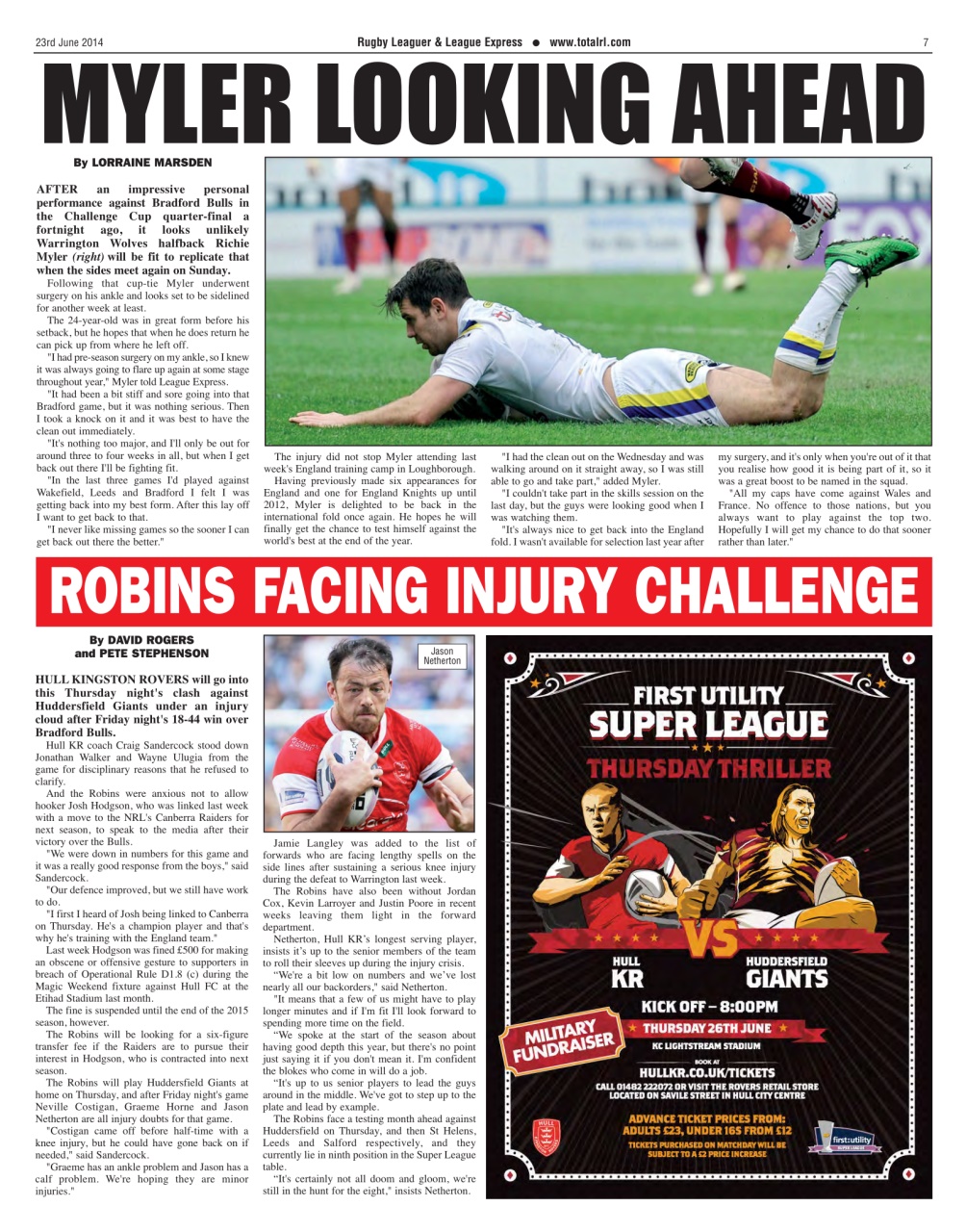 League Express Preview Pages