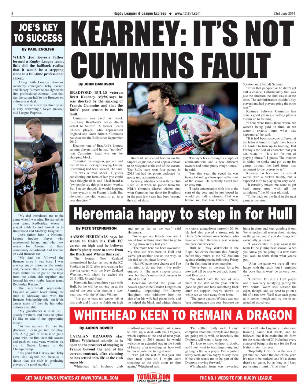 League Express Preview Pages